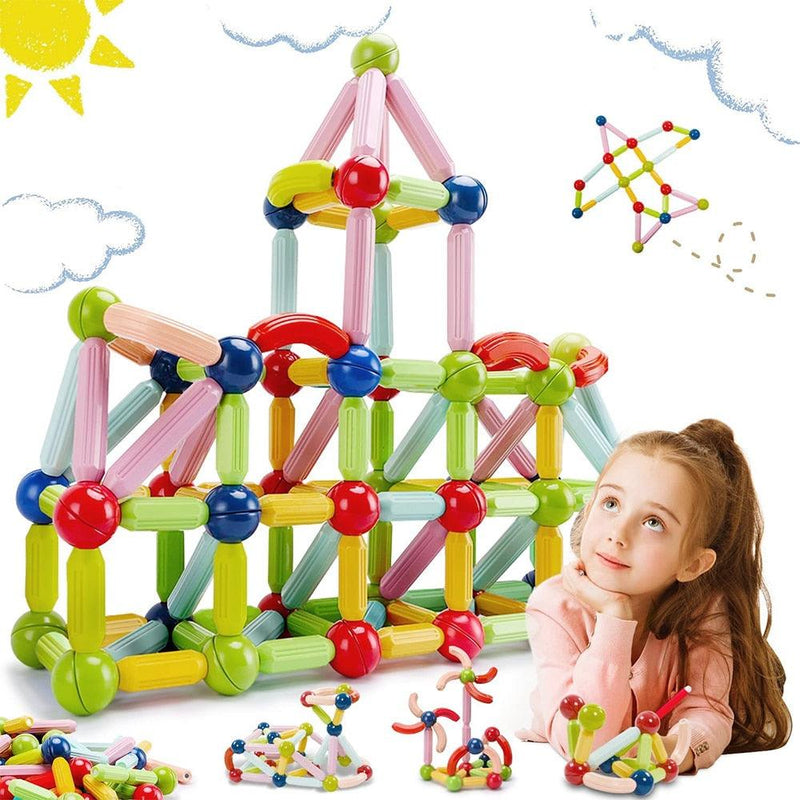 Blocos de Construção Magnéticos - Infantil - Inovi Shop